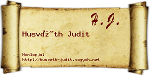 Husvéth Judit névjegykártya